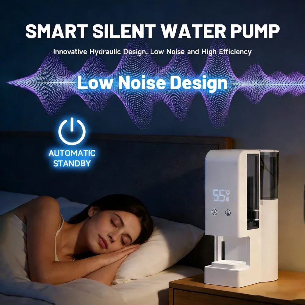 Hot Face Towel Warmer Machine Dispenser 5-Second Warming Disposable with 55°C Constant Temperature & Voice Alerts, Portable