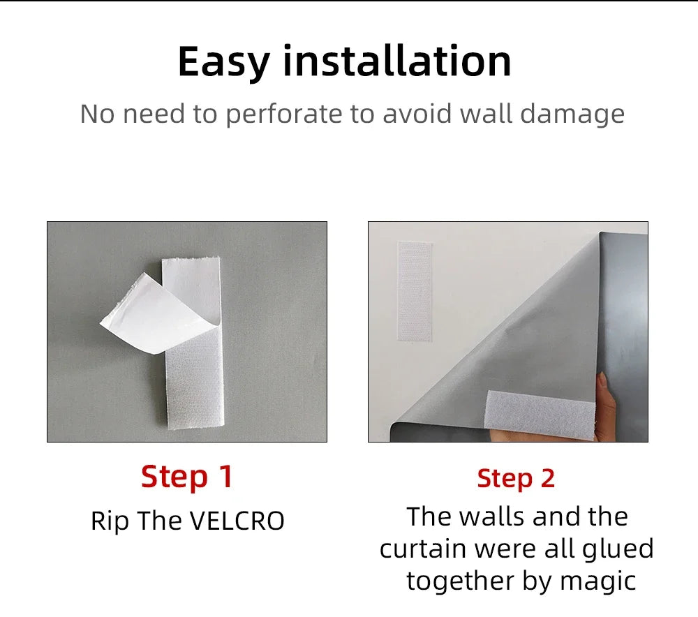 Simple anti glare screen, 60-110 inches, no need to drill holes for installation, high-definition 4K projection screen