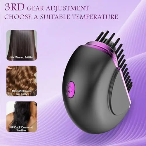 Mini Hair Straightener Rechargeable Portable Hair Straightener Brush Rechargeable Fast Heating Hot Portable Travel for Women
