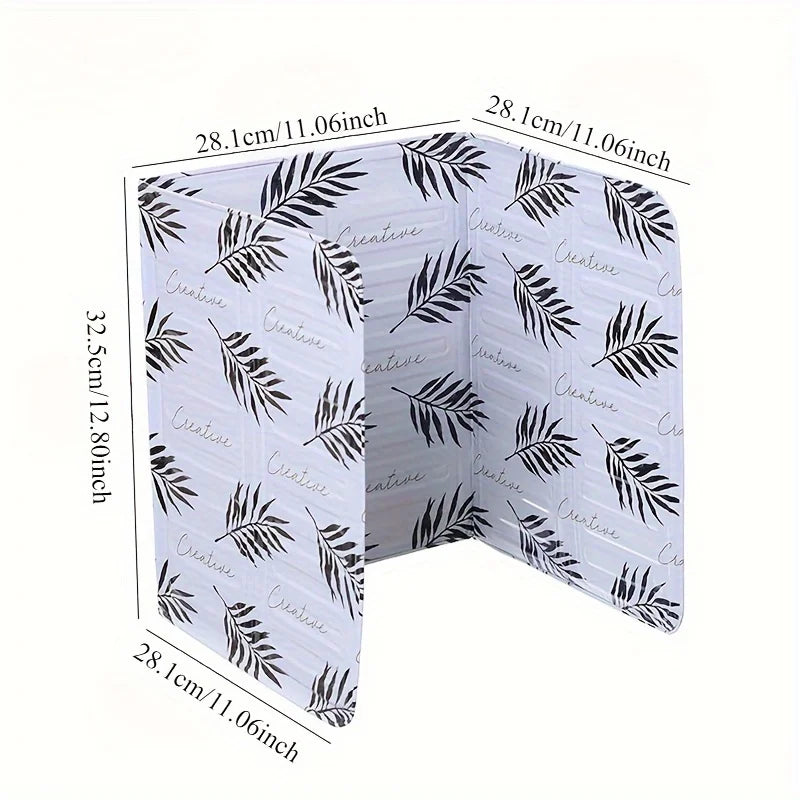 Anti-Splashing Stove Oil Baffle Plate Foldable Kitchen Oil Proof Shield Aluminum Foil Cooking Baffle Splash Guard Board Stove