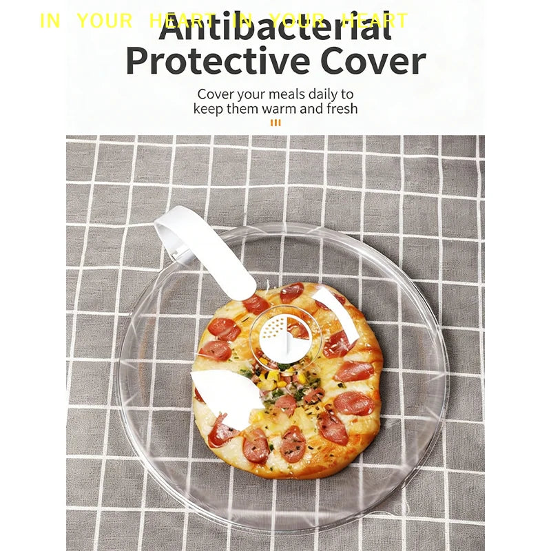 【X】Microwave Oven Food Splash Guard Lid with Handle for Reusable Heating Cover Splatter Protection at Home Kitchen