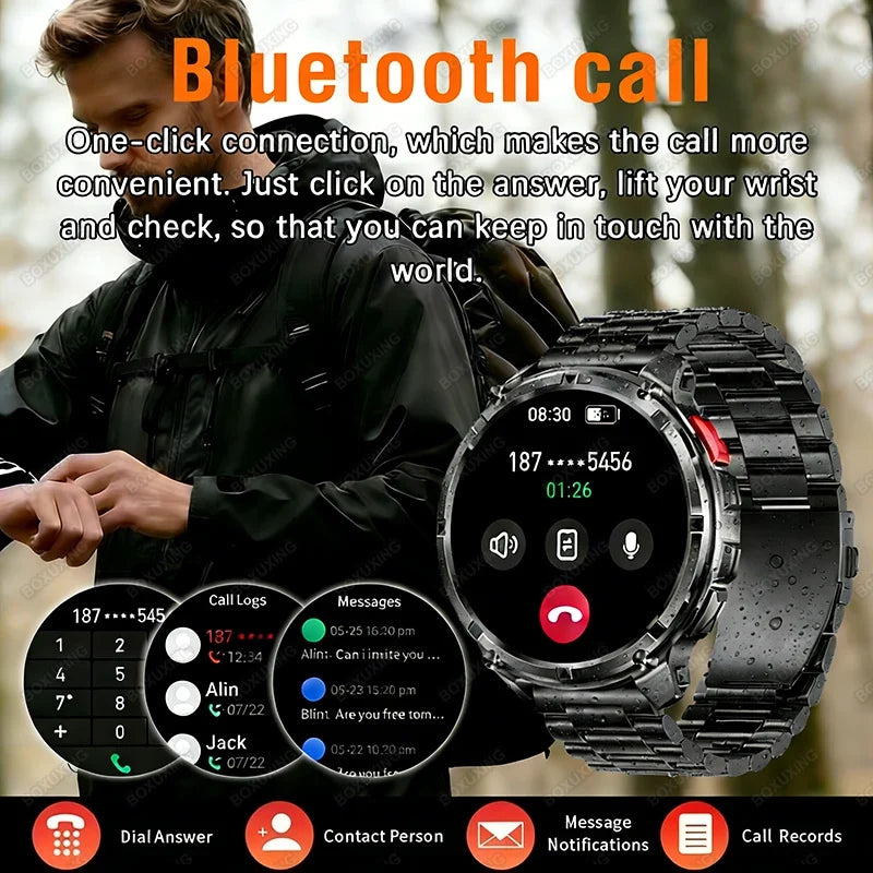 2026 New T-Rex3 Pro 1100mAh Battery Smart Watch Man GPS trajectory Sports Run tracker Outdoor Compass Military Smartwatch Men