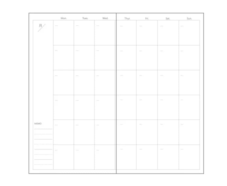 15Sheets Carft Refill Spiral Binder Inner Page Line Blank Craft Grid Inside Paper Stationery