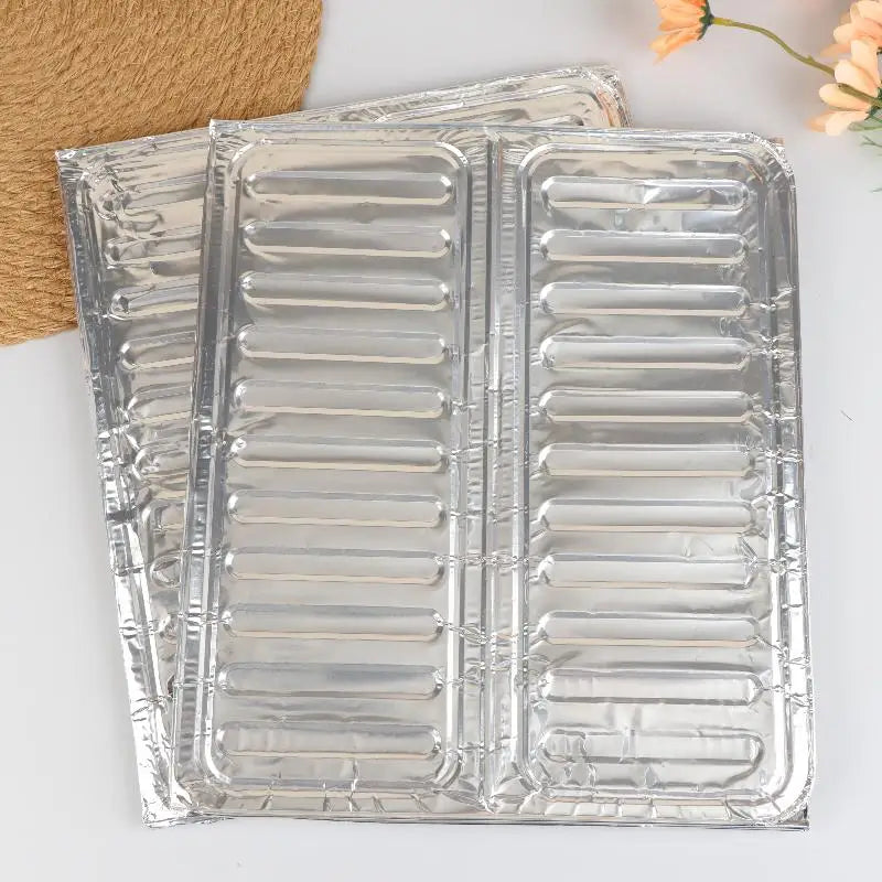 【ZYAA-1】2Pcs Anti-Splashing Stove Oil Baffle Plate Aluminum Cooker Shield Cooking Frying Oil Splash Guard Microwave Oven Covers