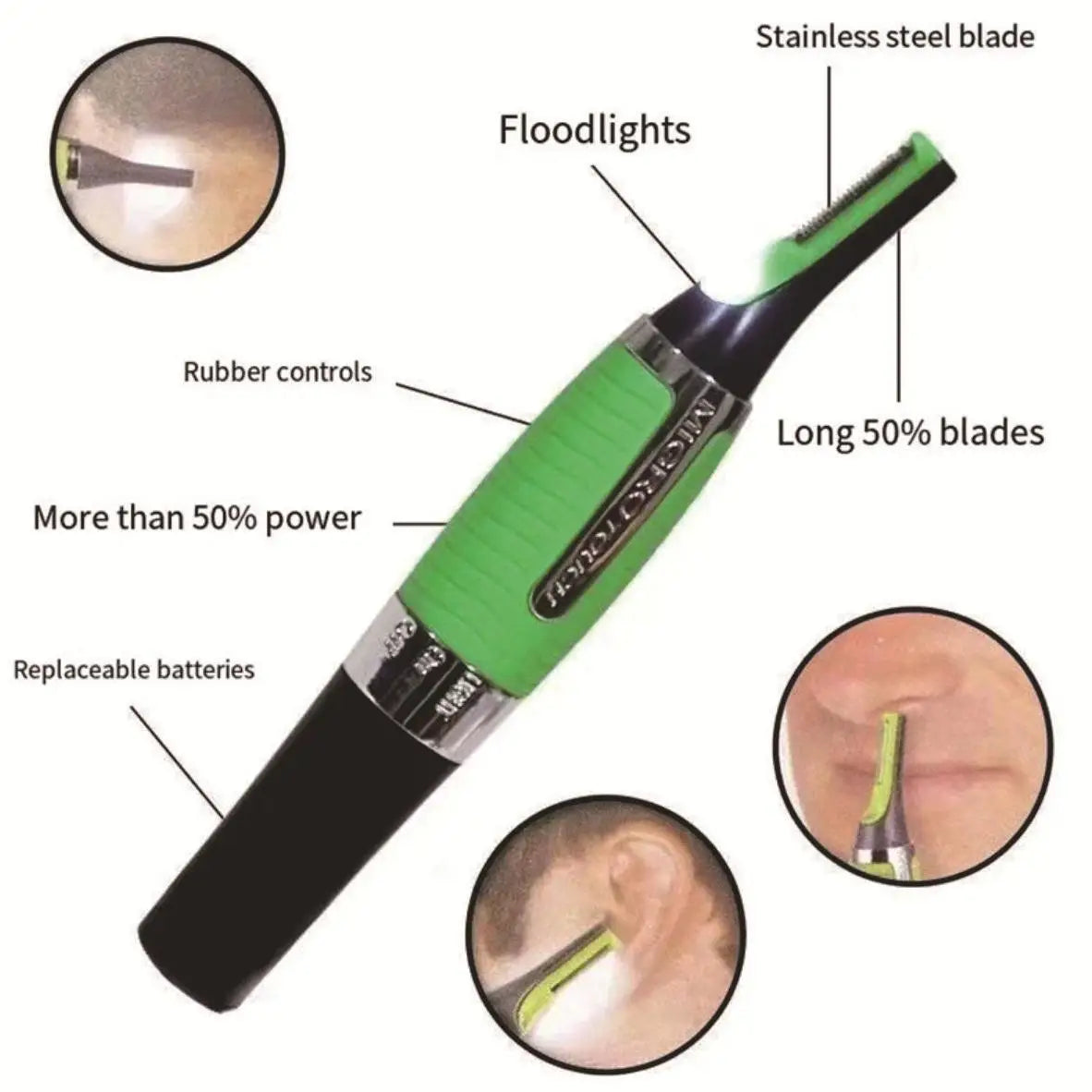 Multi Functional Shaver, Eyebrow Trimmer, Shaver for Both Men and Women, Beauty Care Tool, Battery Powered Model