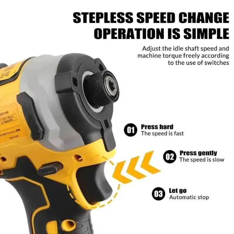 Dewalt DCF850 Wireless Brushless Electric Screwdriver Lightweight 20V Battery Impact Wrench Powerful Portable Tool