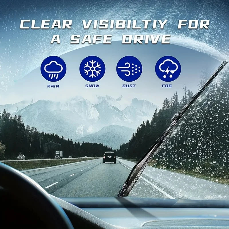For Mazda 3 BL MK2 2010-2013 Car Wiper U-type Soft Rubber Boneless Wiper HD Quiet Durable Automotive Wiper 24"+19"