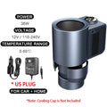 New 2-in-1 Smart Car Cooler Warmer Cup for Coffee Milk Beverage Heating Cooling Mug Travel Mini Car Refrigerator Drink Holder