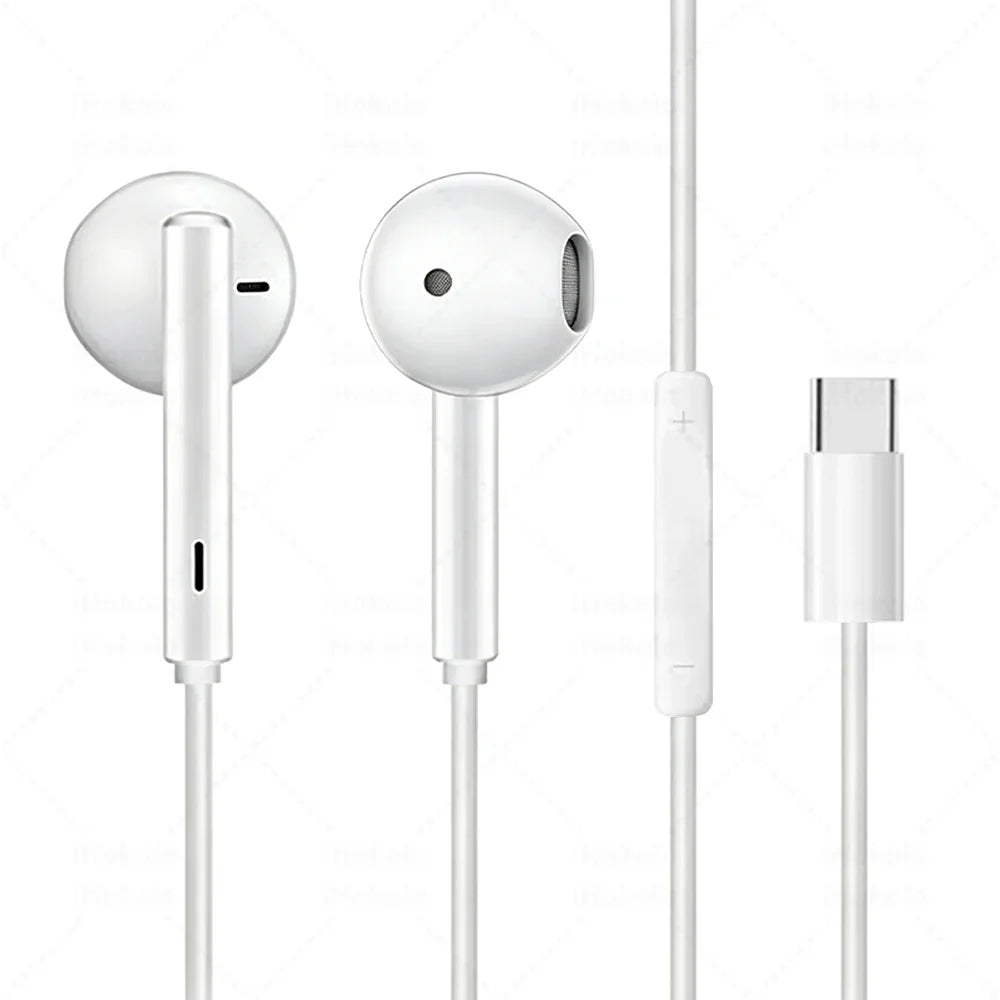 Original Headphones For Apple iPhone 17 16 15 Pro Max 14 13 12 11 USB-C Lightning 3.5mm Wired Earphone X 6 7 8 Phone Accessories