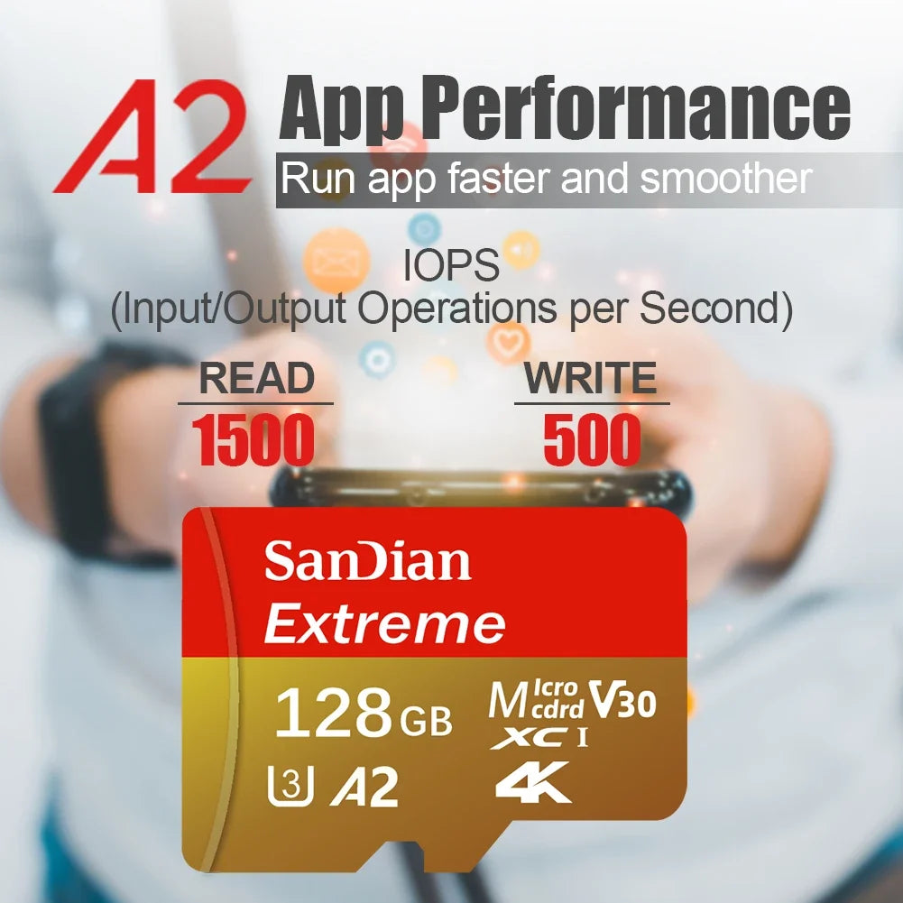 Memory Card Micro TF SD 64GB 128GB 512GB SD Card U3 V30 A2 High Speed Top Quality For Nintendo Switch Lite Game Console Extended