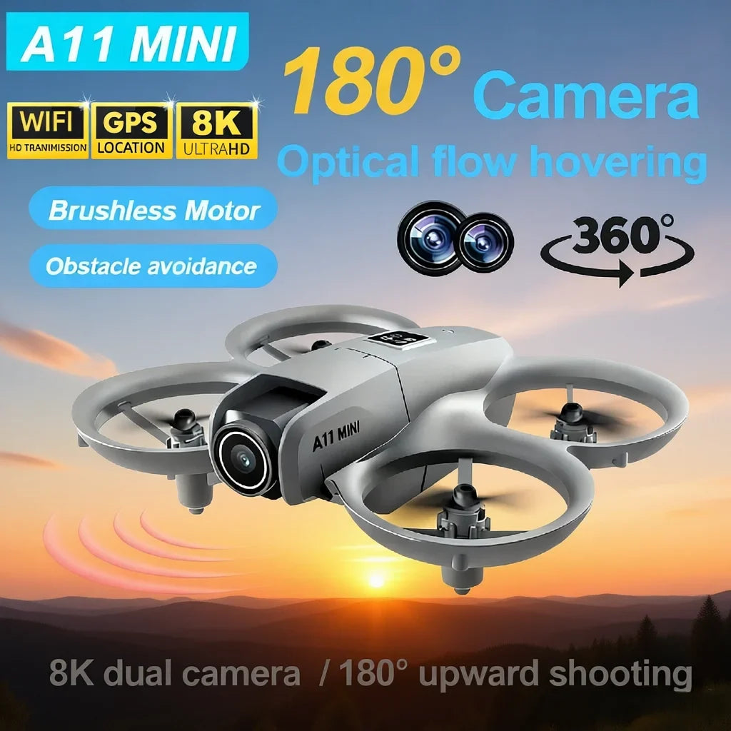 Lenovo A11 Mini GPS Foldable Drone 8K Camera Brushless 5G WIFI FPV Optical Flow 3000M Long Range Quadcopter Drone