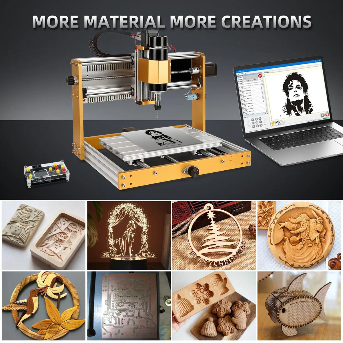3018Pro Max CNC Router Machine – 500W All-Aluminum DIY Milling Engraver