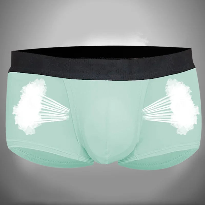 Spermatic vein underwear for men, ice silk summer thin style for men, scrotal support bullet separation varicose flat shorts