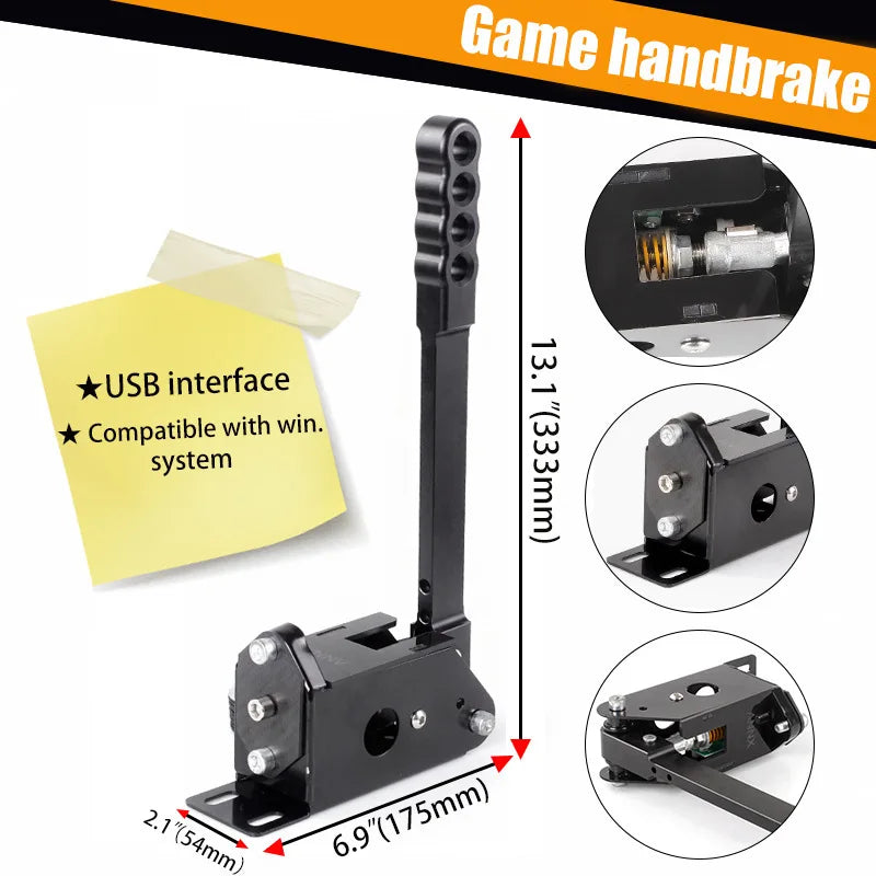 Game Simulation Joystick for Dust Rally Car Horizon USB Drive Free PC Linear Gaming Handbrake Emulator
