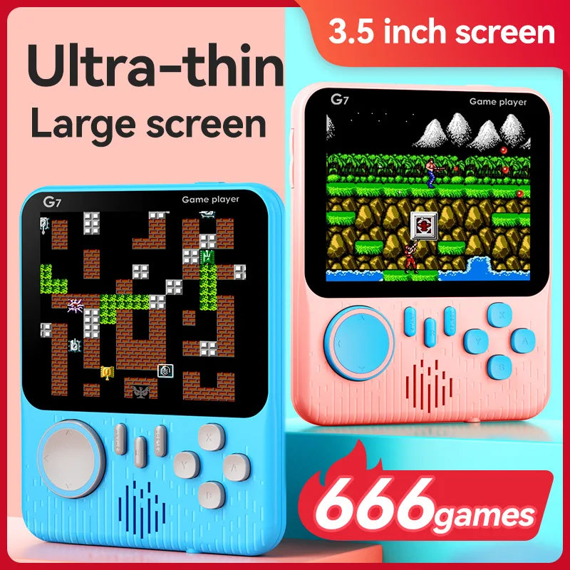 Portable 3.5 inch Screen Handheld Game Console Toys 666 Built-in Games Retro Classic Joystick Nostalgic Student Arcade Consoles