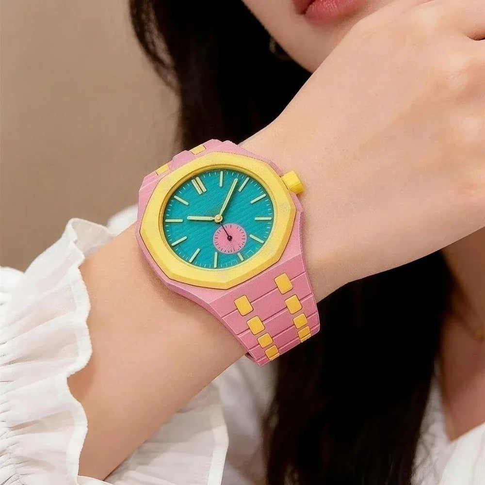 Bioceramic Strap＋Case For Swatch x AP Royal Pop Modification Kit Bracelet Replacement Biomaterials Band For Royal Pop Accessory