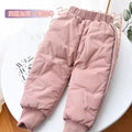 Kids Winter Thermal Pants, Cotton Padded Warm Trousers for Snow Play