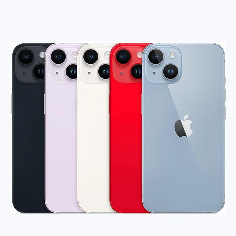 Unlocked iPhone 14 128GB/256GB ROM 6GB RAM 6.1' Original Super Retina OLED Face ID NFC A15 Bionic 5G Dual eSIM Mobile Phone