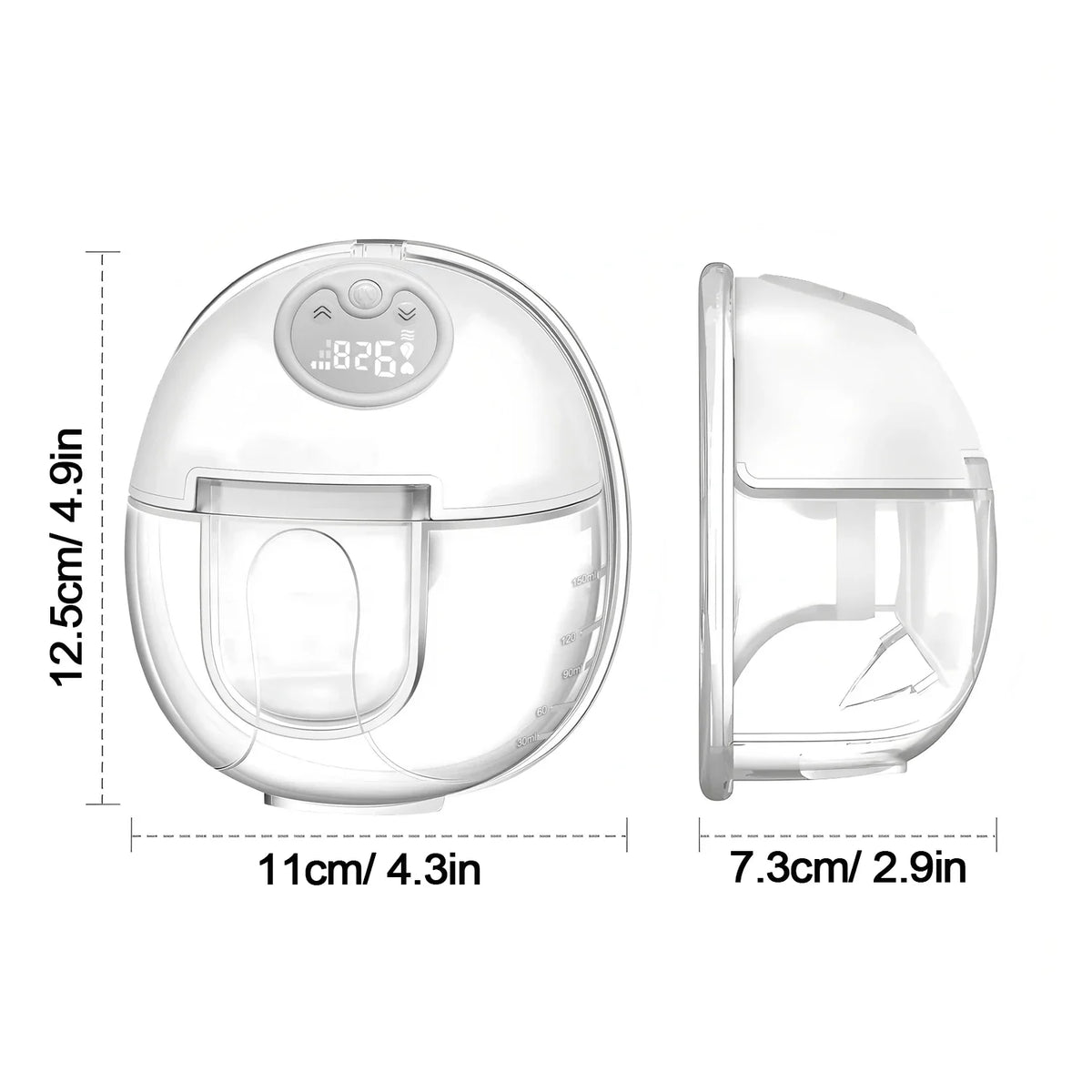 Soft Silicone Integrated Collector Wearable Breast Pump Rechargeable Portable Smart Electric Pump