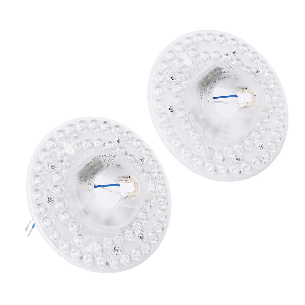 Ceiling Fan Light Replacement Panel Memory Function 3CCT 3000K 4000K 6000K Ceiling Fan LED Light 18W Energy Saving for Home