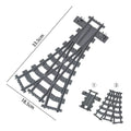 City Trains Flexible Tracks Forked Straight Curved Soft Rails Track Switch Building Block Bricks Kids DIY High-tech Creative Toy