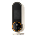 1200W PTC Portable Heater, 3-Speed Timer 30/60/90min, 2 Temp Settings, 3s Fast Heating, Overheat & Tip-Over Protection, Quiet