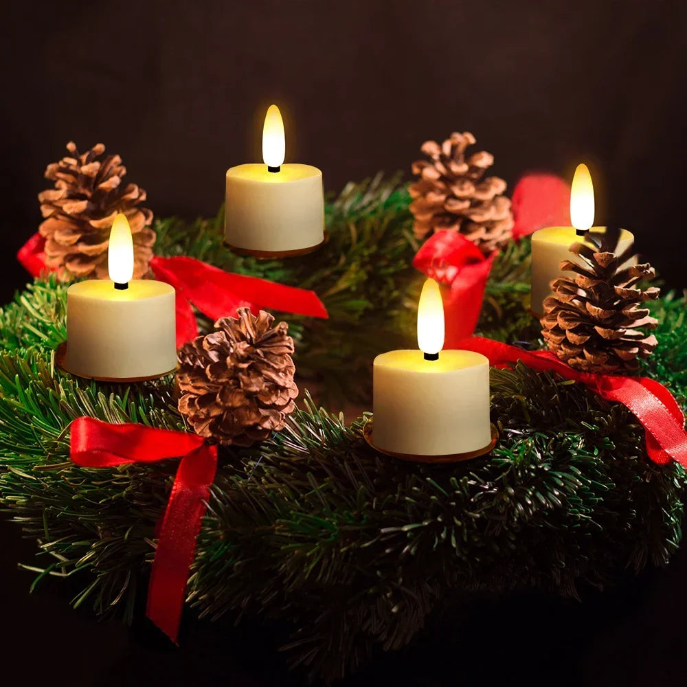 Flameless Candles Rechargeable ﻿Led Candle Electronic Lamp With Timer Remote For Home Decor Wedding Holiday Candle Lights