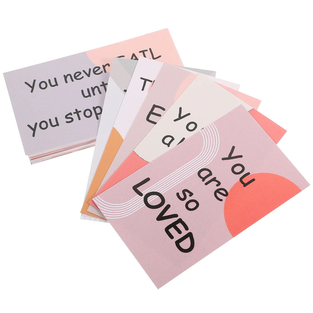 30Pcs Motivational Cards Small Encouragement Cards Colorful Motivational Cards English Words Cards Inspirational Quote Cards