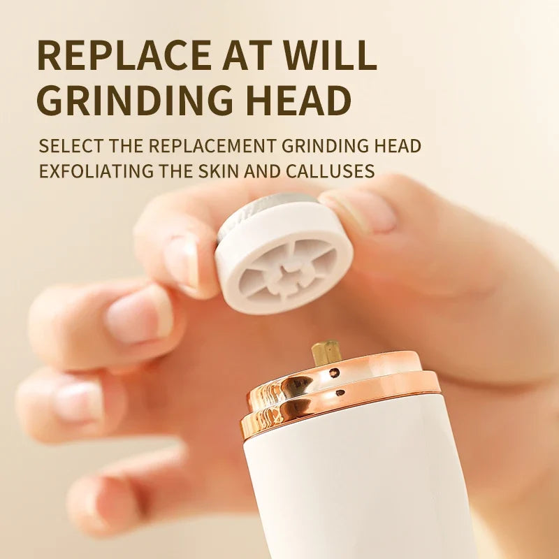 HOMEFISH Electric Foot Grinder Automatic Foot Callus Rubbing Pedicure Dead Skin Callus Remover for  Foot Beauty Machine