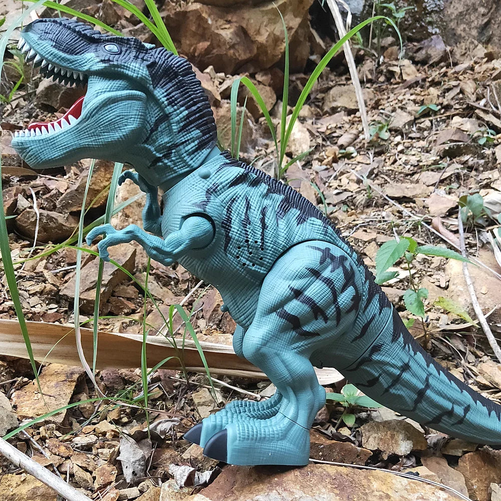 Electric Toy Large Size Walking Spray Lay Eggs Dinosaur Robot  for Kids With Light Sound Mechanical Dinosaurs Model Toys