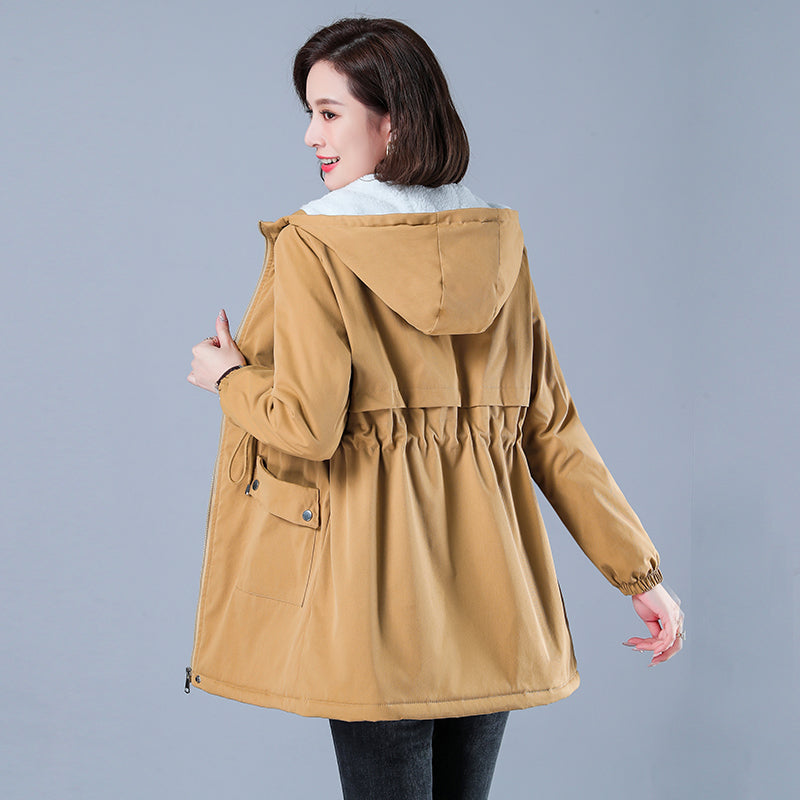 Women's Winter Puffer Coat, Warm Cotton Hooded Casual Parka