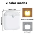 Motion Sensor Light USB Type-C Charging Night Lamp Dimmable White/Warm Light for Bedroom Kitchen Stair Hallway Cupboard Lighting
