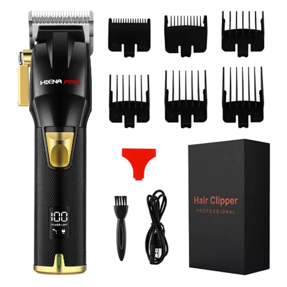 hiena Kemei Hair Trimmer Hair Clipper Professional Barber Trimmer Electric Shaver Hair Cutting Machine Rechargeable Trimmer Men