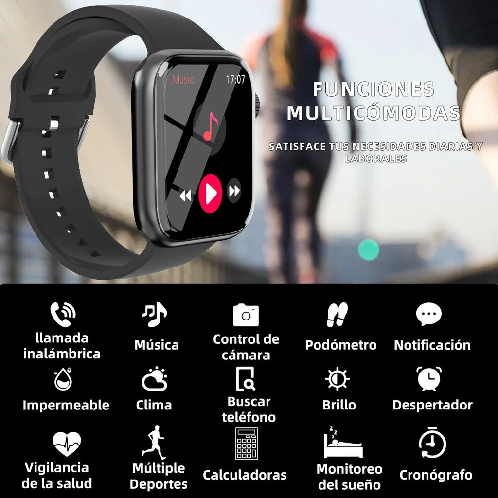 Fashion Sports Smart Watch  Men & Women 1.83in Full Touch Screen Fitness Tracker  Watch