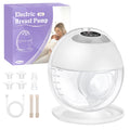 Breast Pump Hands-Free, Upgraded Wearable for Beginners, 325mmHg Strong Suction, 4 Modes & 12 Levels, Fast Milk Storage, Leak-proof, 17/19/21/24/27mm Flanges, USB-C Fast Charging, Quiet Operation, Comfortable Portable Design