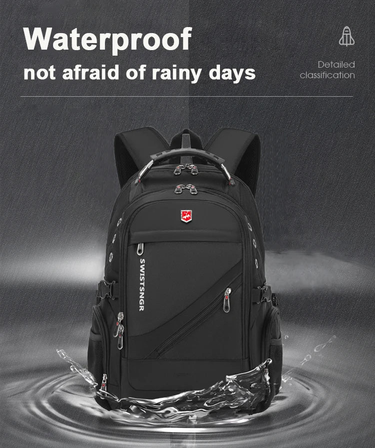 2026 Waterproof 17/20 Inch Laptop Backpack Men Airplane Travel Everyday Backpacks Women Oxford Rucksack Male School Bag Mochila