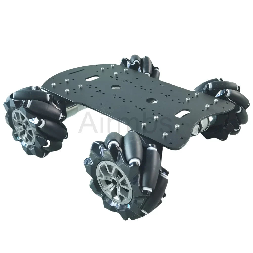 20KG Load 4WD 97mm Mecanum Wheel Robot Car Chassis Kit with DC 12V Hall Motor for Arduino Raspberry Pi DIY Project STEM Toy