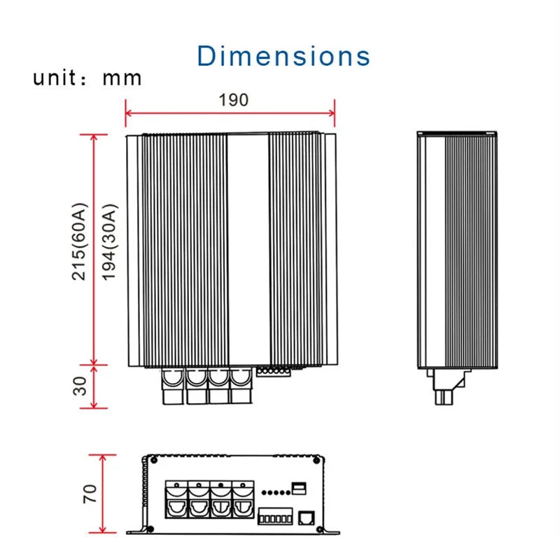BS123020 with Bluetooth 12V Rv Solar controller and DC charger in one