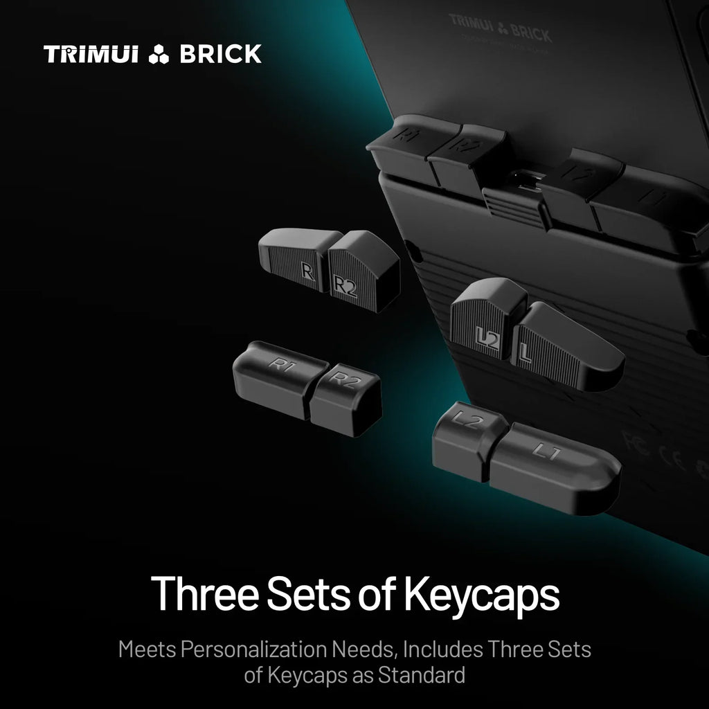 TRIMUI BRICK Handheld Game Console 3.2'' IPS Screen A133P Linux System Trimui UI Metal Back Panel Key LED Lighting Free Keycaps