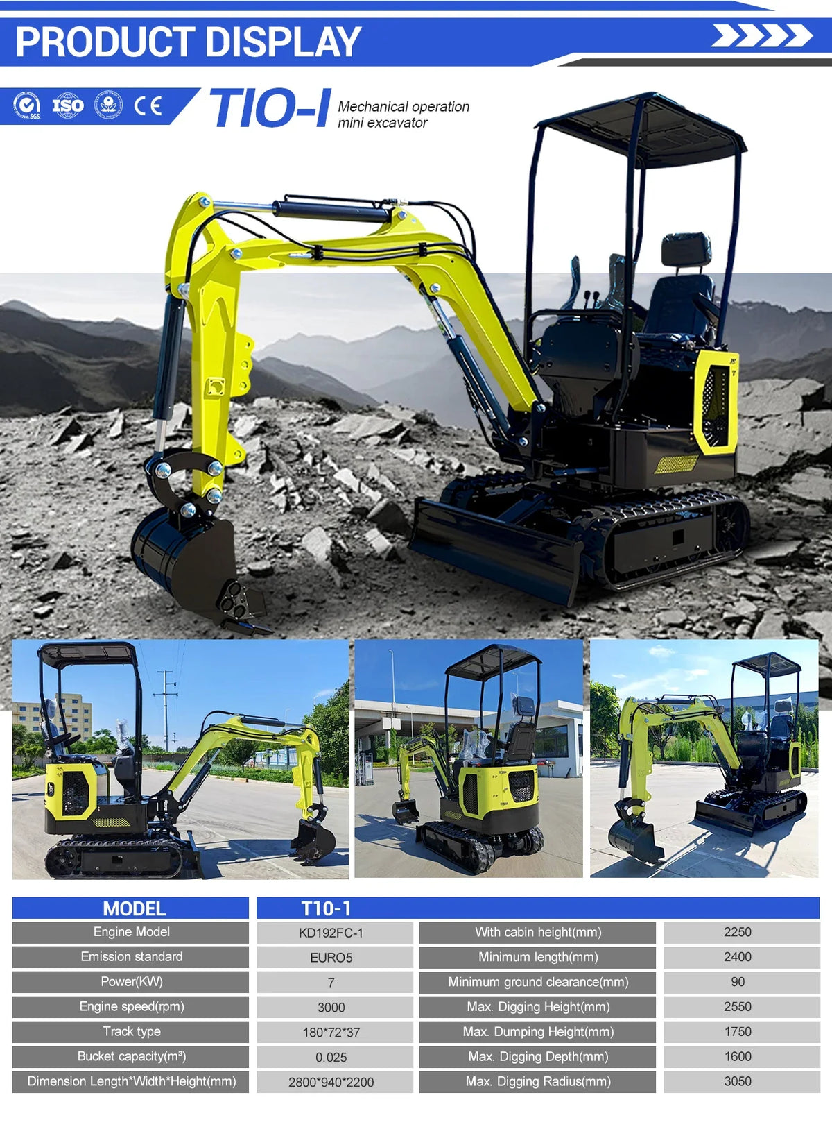 1.8 Ton Mini Excavator – Kubota Diesel Crawler Digger with Hydraulic Pilot Controls