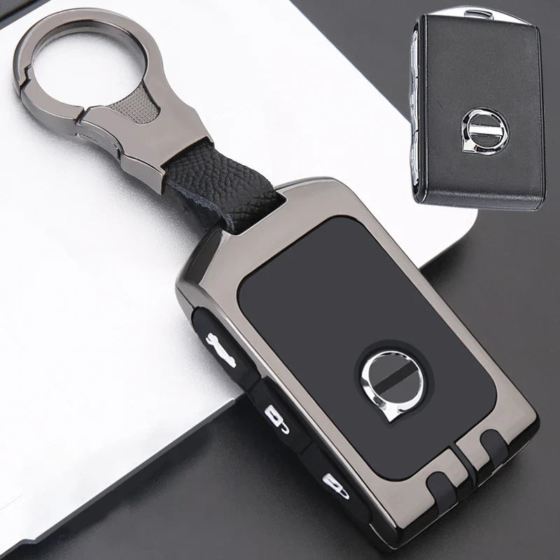 Car Zinc Alloy Key Case Holder Cover Shell For Volvo XC40 XC60 S90 XC90 V90 2017 2018 T5 T6 T8 Fob Smart Key Protection Bag