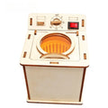 Kids Science Toy Washing Machine Technology Gadget STEM Physics Wooden 3D Puzzle Kit Learning Educational Toys for Children
