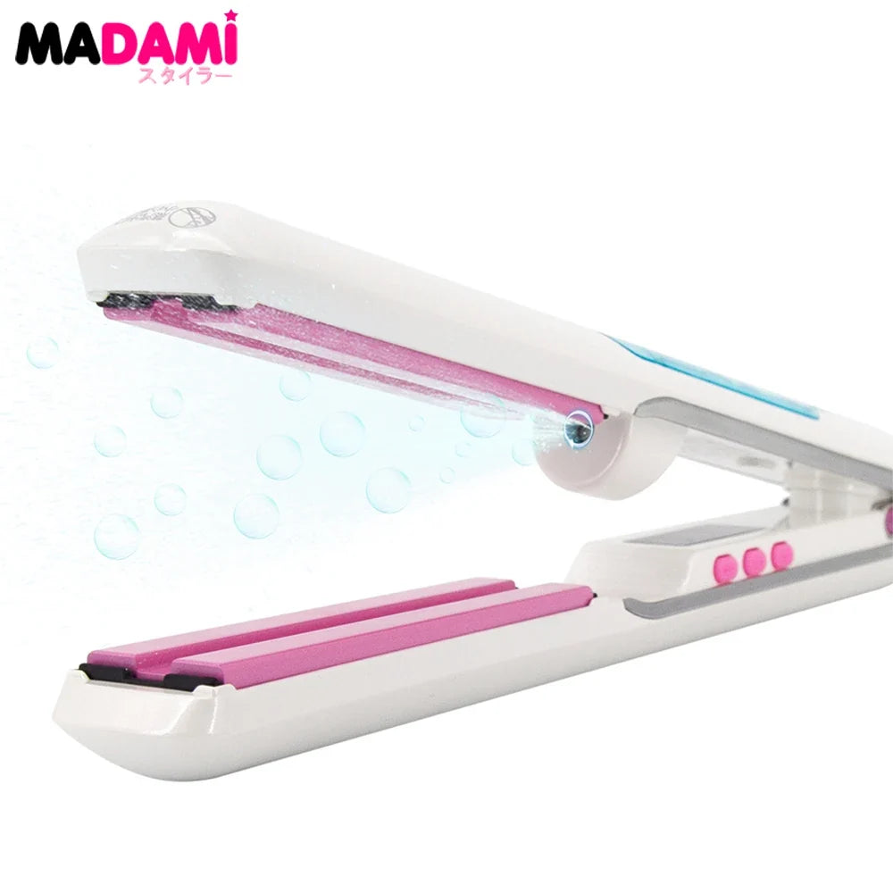 Steam Hair Straightener Professional Ceramic Coating Plate Vapor Hair Flat Iron 230℃ Straightening Iron 1 Inch