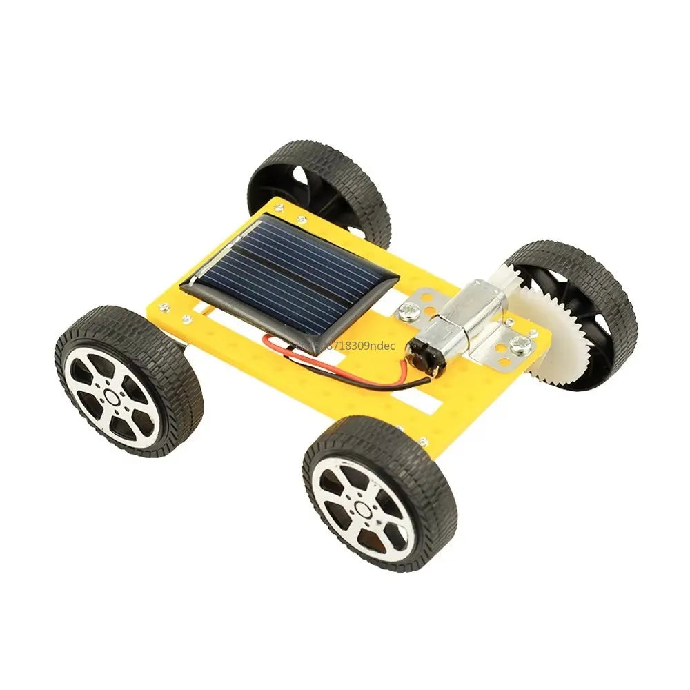 DIY Mini Solar Car Assembly Kit STEM Physics Science Experiment Educational Tech Toy Kids School Learning Project Birthday Gift