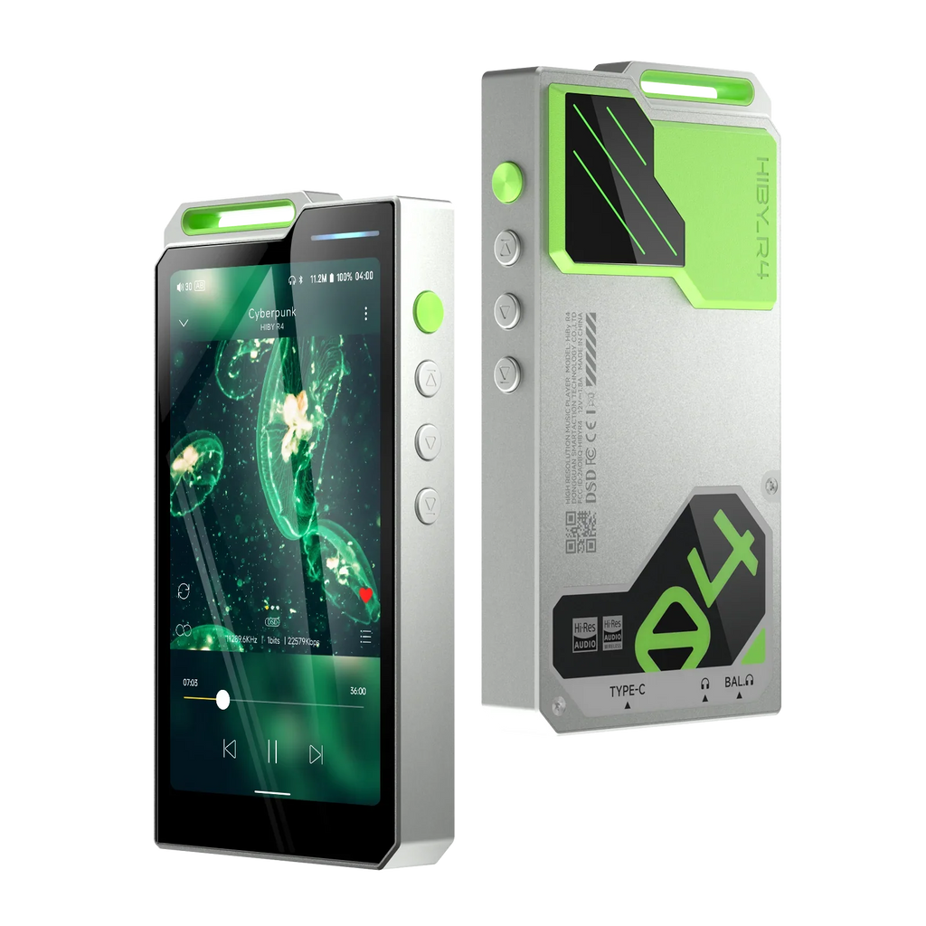 HiBy R4 Android 12 HiFi Music Player Bluetooth WiFi DSD256 MQA 16x USB DAC Headphone AMP 11hr 4.7'' ES9018Q2M*4 Snapdragon 665