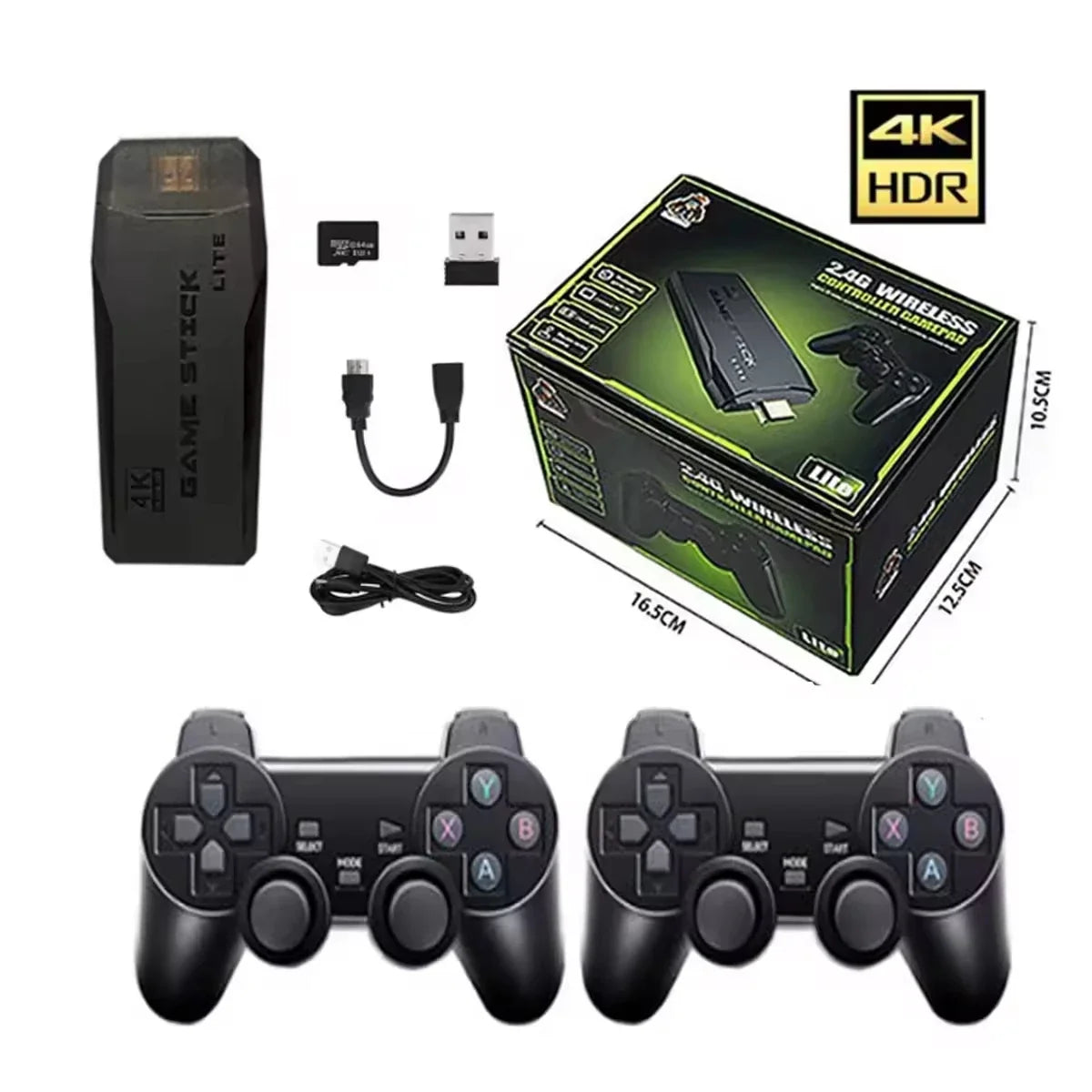 M8 Small Box Game Stick 4K HD Classic TV Gaming Console 64GB 20000 Classic Games Retro Video Game Consoles