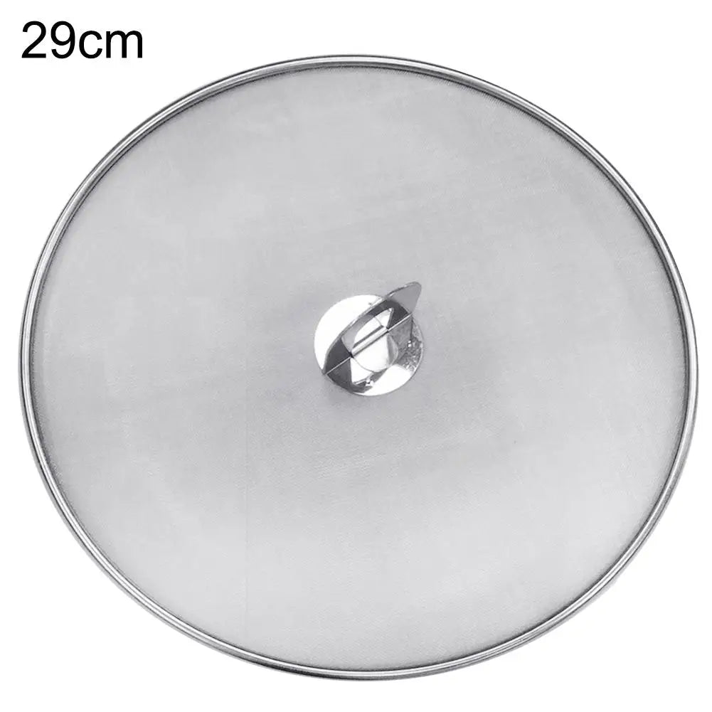 1Pc Kitchen Oil Proofing Lid Filter Foldable Handle Frying Pan Cover Splatter Screen Spill Proof Kitchen Cooking Tools