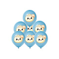 12/24/36pcs Kawaii Cartoon Steamed Bun Latex Balloons Set Cute Food Theme Dumpling Printed for Kids Birthday Baby Shower