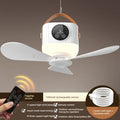 Intelligent Remote Control Ceiling Fan Light Fan Camping Electric Fan Desktop Chandelier Rechargeable Mini Smart Ceiling Light