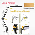 NEW 2026 3 Mode Dimmable LED Desk Lamp with Clamp, 10 Level Brightness Adjustable, Flexible Gooseneck for Study/Office/Bedroom